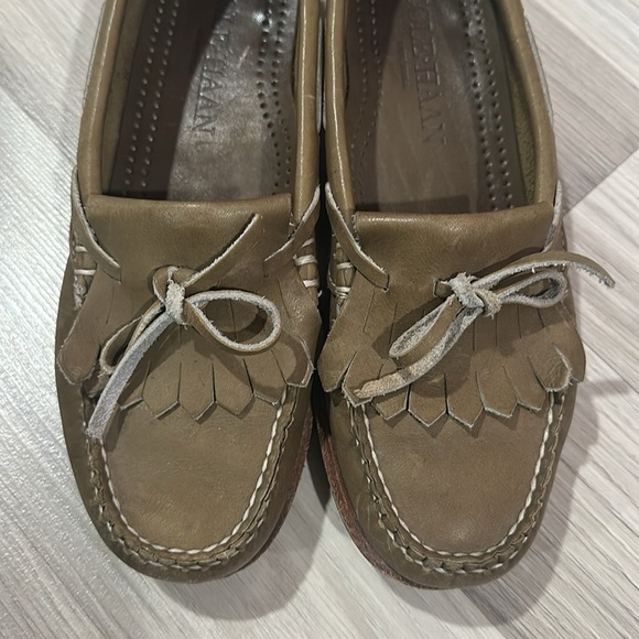 COLE HAAN Women’s Army Green Leather Loafers Size 7.5M - Picture 3 of 7